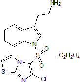 WAY 181187 oxalate 化学構造