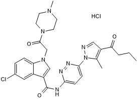 SAR 216471 hydrochloride التركيب الكيميائي