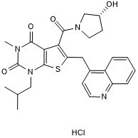 AR-C 141990 hydrochloride التركيب الكيميائي