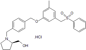 PF 543 hydrochloride 化学構造