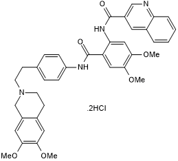 Tariquidar dihydrochloride Chemische Struktur