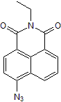 4-azido-N-ethyl-1,8-naphthalimide Chemische Struktur