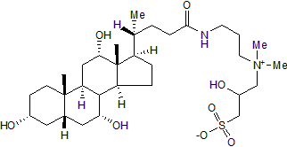 CHAPSO Chemische Struktur