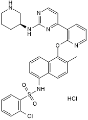AMG 18 hydrochloride 化学構造