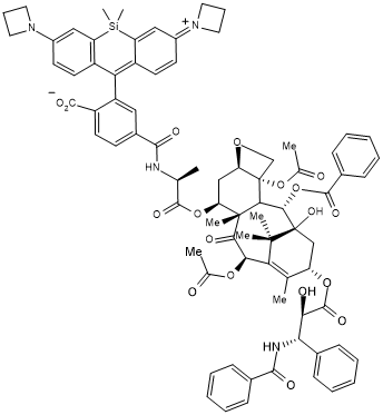 Taxol Janelia Fluor 646 Chemical Structure