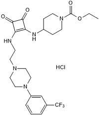 Squarunkin A hydrochloride Chemische Struktur