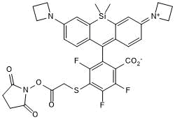 Janelia Fluor 669, SE Chemical Structure