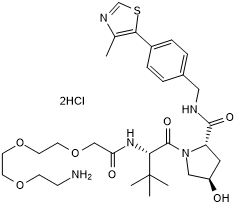 VH 032 amide-PEG3-amine 化学構造
