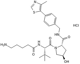VH 032 amide-alkylC4-amine Chemical Structure