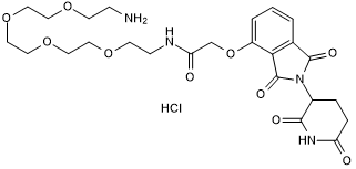 Thalidomide 4'-oxyacetamide-PEG4-amine  Chemical Structure