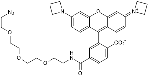 Janelia Fluor 549, Azide Chemical Structure