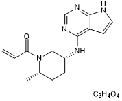 PF 06651600 malonate 化学構造