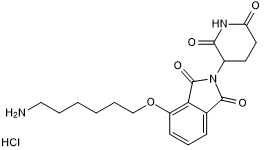 Thalidomide 4'-ether-alkylC6-amine Chemische Struktur