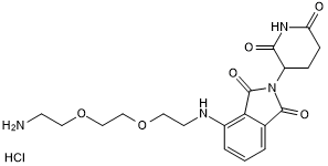 Pomalidomide 4'-PEG2-amine Chemische Struktur