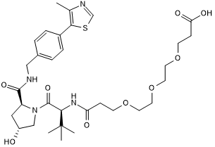 VH 032 amide-PEG3-acid التركيب الكيميائي