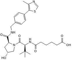 VH 032 amide-alkylC4-acid التركيب الكيميائي