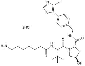 VH 032 amide-alkylC6-amine Chemische Struktur