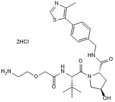 VH 032 amide-PEG1-amine التركيب الكيميائي