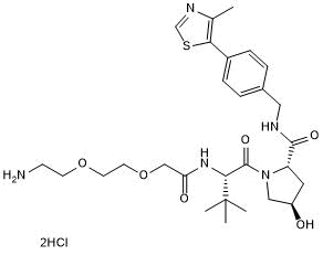 VH 032 amide-PEG2-amine 化学構造