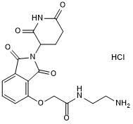 Thalidomide 4'-oxyacetamide-alkylC2-amine Chemische Struktur