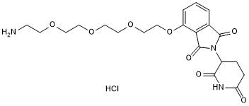 Thalidomide 4'-ether-PEG3-amine Chemische Struktur
