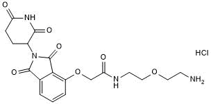 Thalidomide 4'-oxyacetamide-PEG1-amine 化学構造