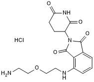Pomalidomide 4'-PEG1-amine التركيب الكيميائي