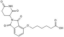 Thalidomide 4'-ether-alkylC5-acid 化学構造