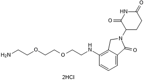 Lenalidomide 4'-PEG2-amine 化学構造
