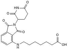 Pomalidomide 4'-alkylC6-acid  Chemical Structure