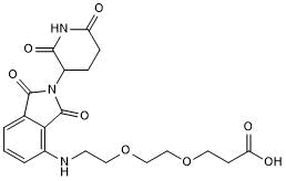 Pomalidomide 4'-PEG2-acid Chemical Structure