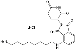 Pomalidomide 4'-alkylC8-amine 化学構造