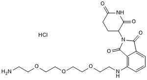 Pomalidomide 4'-PEG3-amine Chemische Struktur