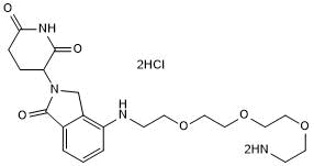 Lenalidomide 4'-PEG3-amine 化学構造