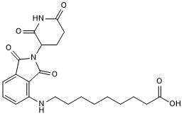 Pomalidomide 4'-alkylC8-acid Chemische Struktur