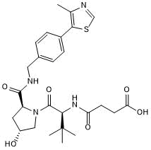VH 032 amide-alkylC2-acid 化学構造