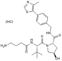 VH 032 amide-alkylC3-amine التركيب الكيميائي