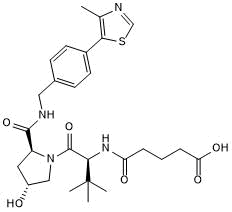 VH 032 amide-alkylC3-acid 化学構造