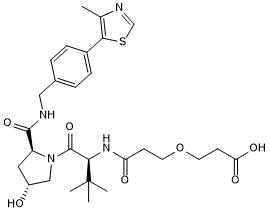 VH 032 amide-PEG1-acid Chemical Structure