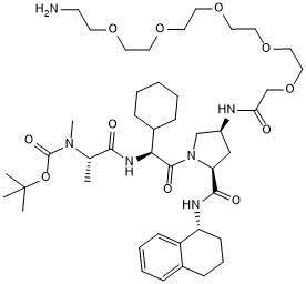 A 410099.1 amide-PEG5-amine التركيب الكيميائي