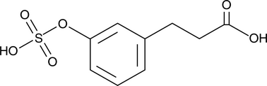 3-(3-Hydroxyphenyl)propionic Acid sulfate  Chemical Structure