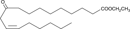 10-oxo-12(Z)-Octadecenoic Acid ethyl ester 化学構造