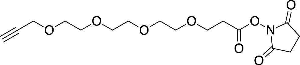 Alkyne-PEG3-NHS ester Chemische Struktur