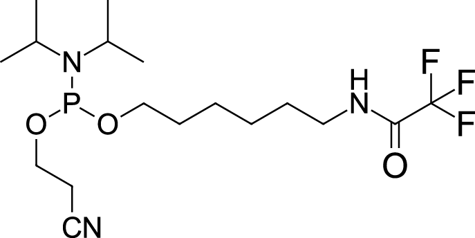 TFA-aminolinker C6 phosphoramidite Chemical Structure