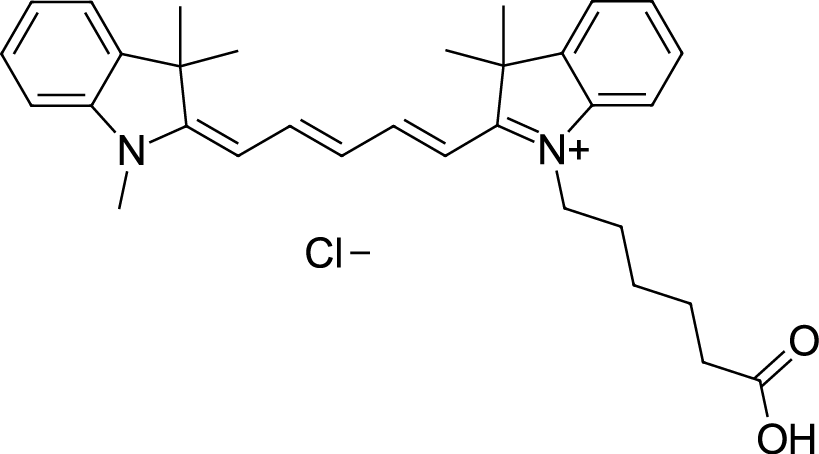 Cyanine5 carboxylic acid 化学構造
