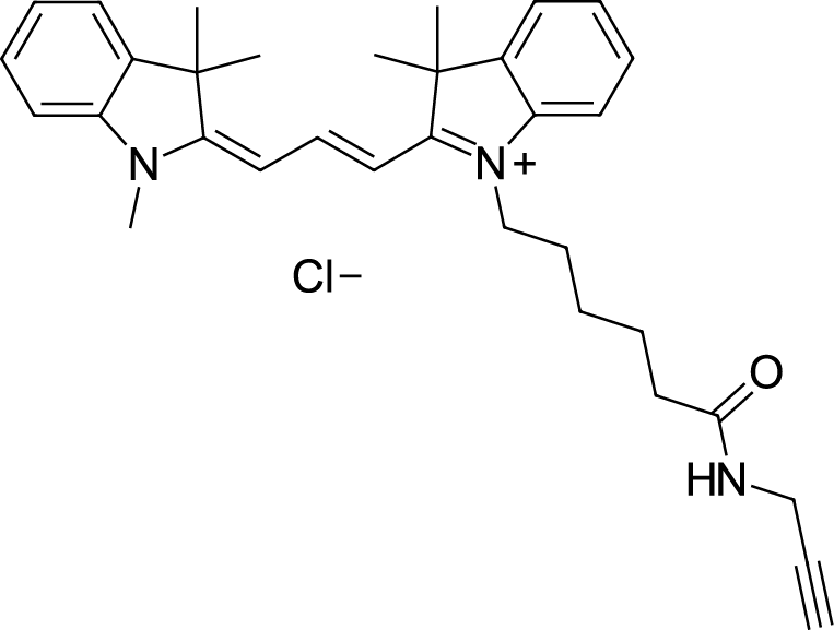 Cyanine3 alkyne التركيب الكيميائي