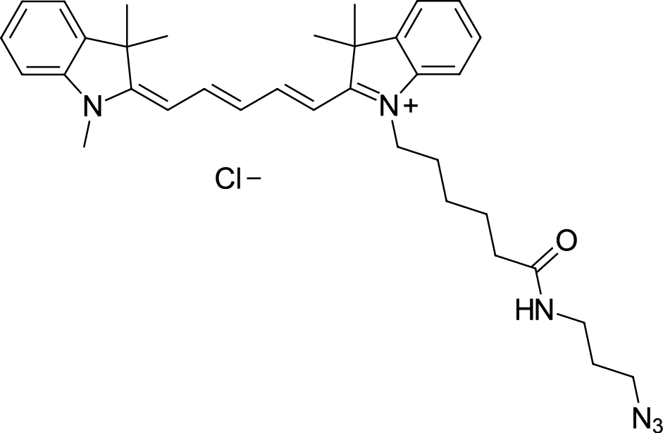 Cyanine5 azide Chemical Structure