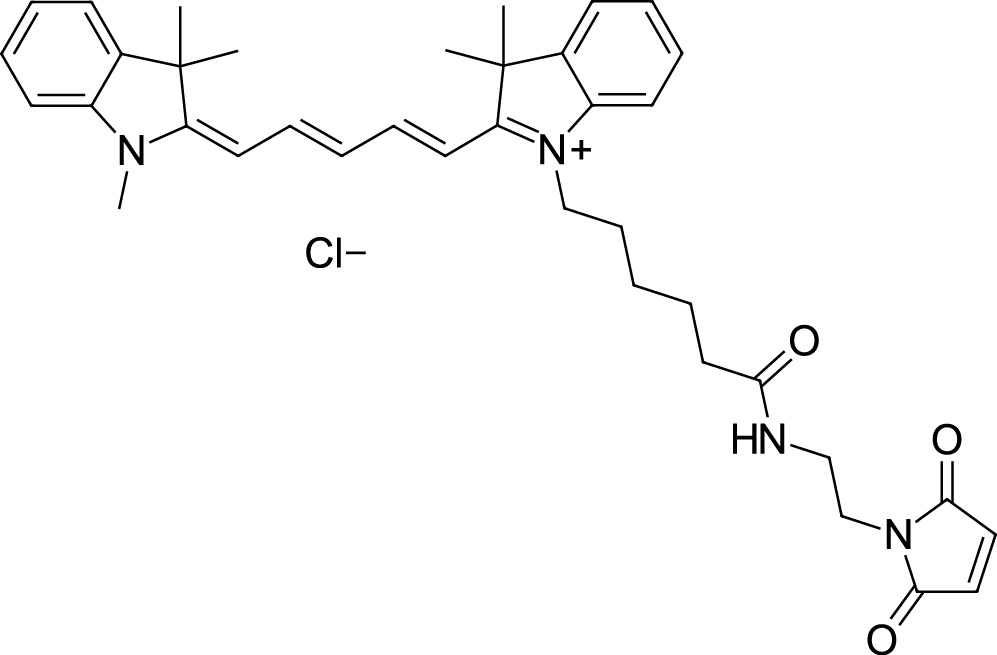 Cyanine5 maleimide Chemical Structure