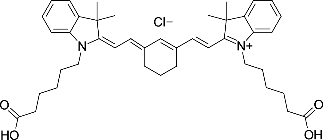 Cyanine7 dicarboxylic acid التركيب الكيميائي