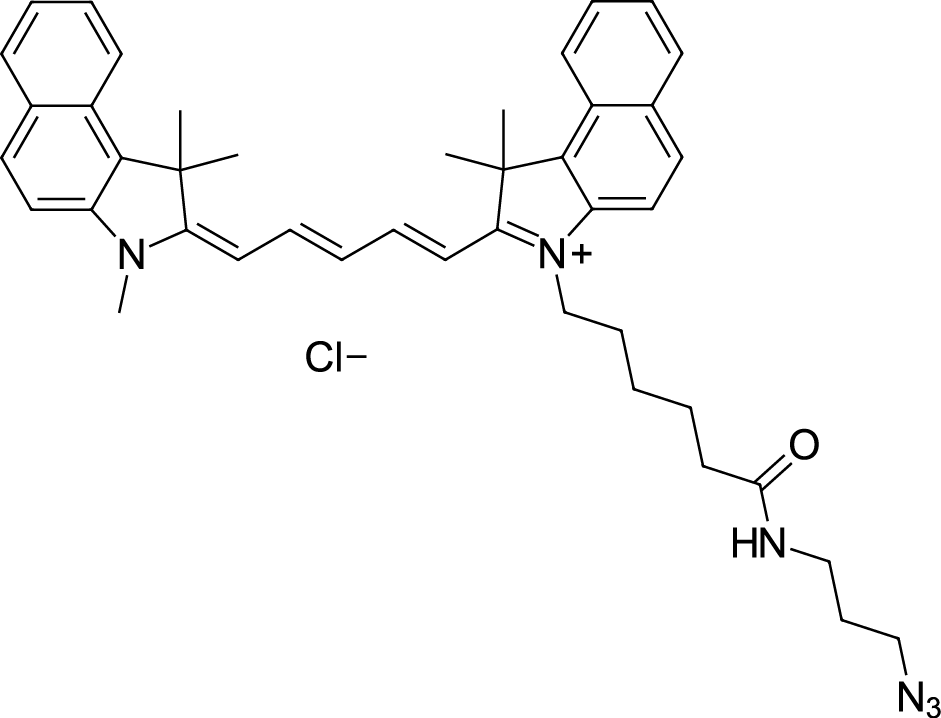 Cyanine5.5 azide Chemical Structure
